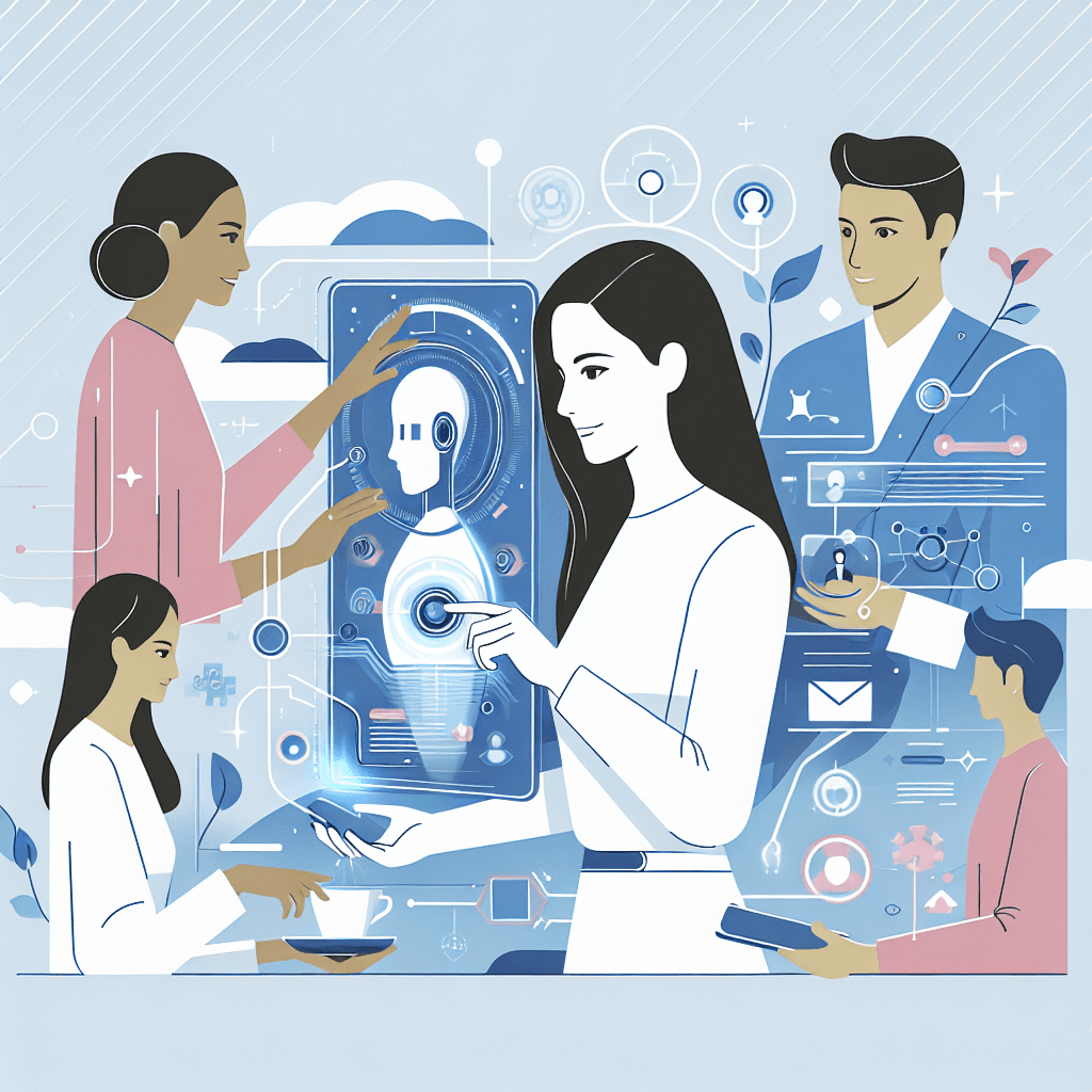 Ilustração representando o conteúdo do artigo Assistentes Virtuais Empresariais: 7 Estratégias Práticas para Integrar IA e Transformar Seus Resultados