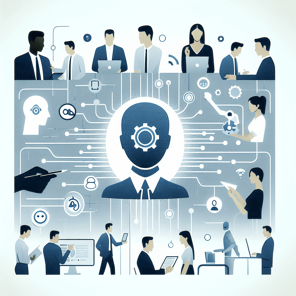 Ilustração representando o conteúdo do artigo Automação de Marketing com IA: 7 Vantagens Práticas e Como Aplicar no seu Negócio