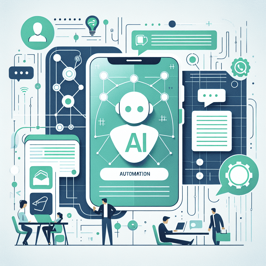 Ilustração representando o conteúdo do artigo Automação para WhatsApp: 7 Estratégias com IA para Impulsionar Resultados Empresariais