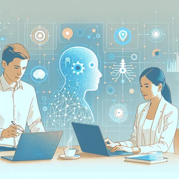 Ilustração representando o conteúdo do artigo Como Aplicar Inteligência Artificial no Setor Empresarial: Guia Prático e Casos Reais para Alavancar Resultados