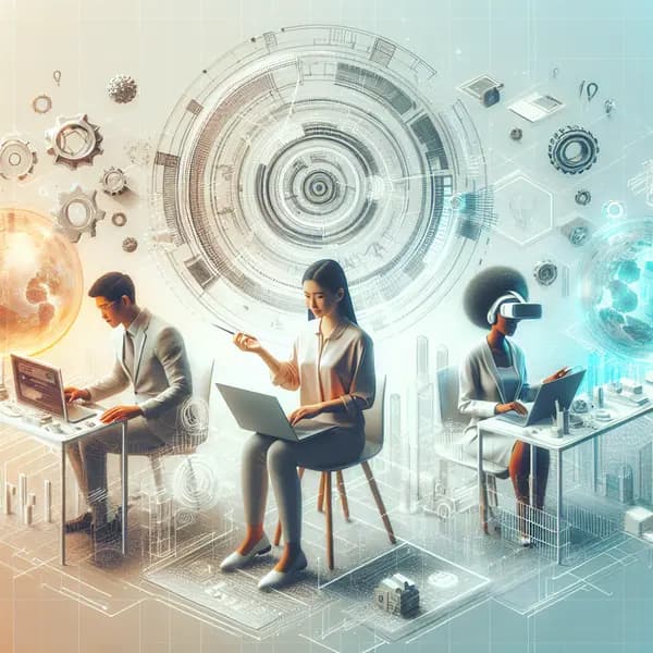 Ilustração representando o conteúdo do artigo Como Implementar Inteligência Artificial nas Empresas: Guia Completo de 2024, Casos Reais e Vantagens Incríveis