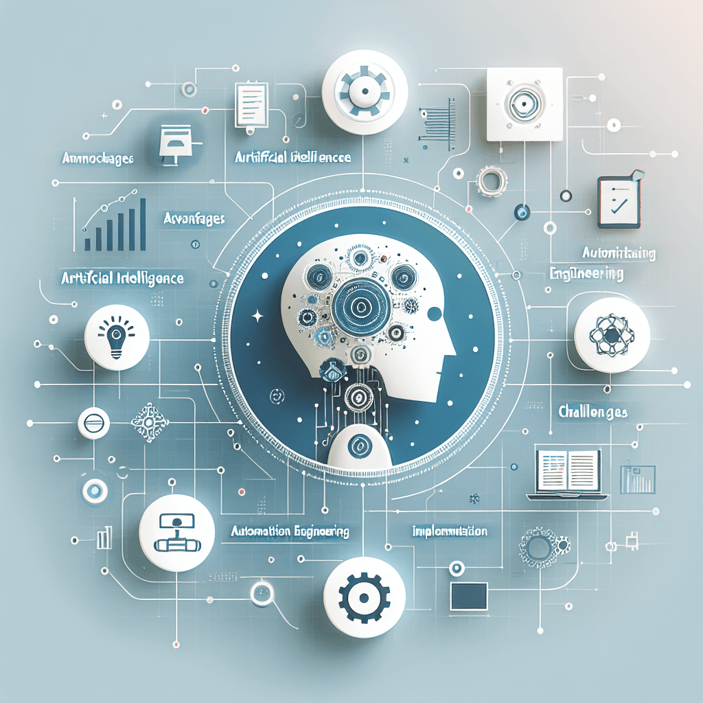 Ilustração representando o conteúdo do artigo Desbloqueando a Inteligência Artificial na Engenharia de Automação: Vantagens, Desafios e Implementação