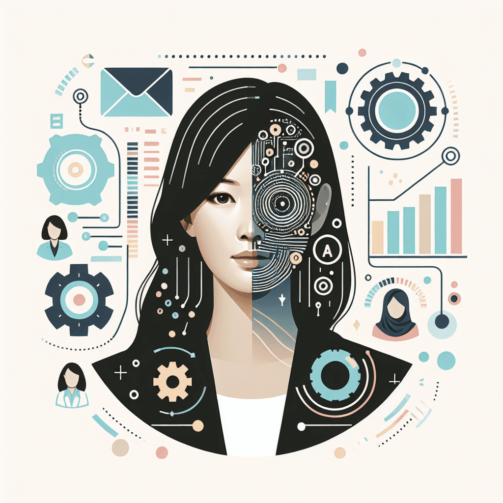 Ilustração representando o conteúdo do artigo Desenvolvimento de Algoritmos de IA: 7 Passos Práticos para Transformar seu Negócio