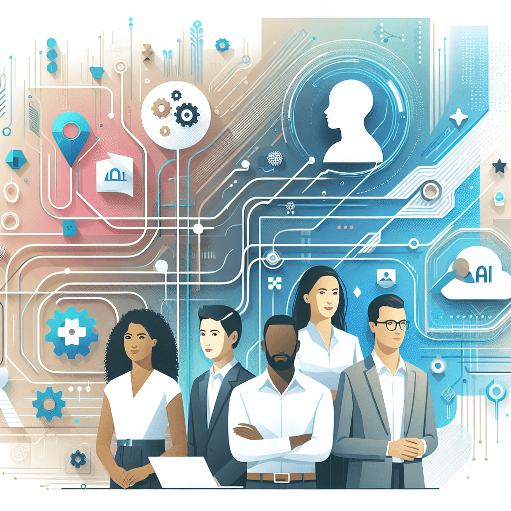 Ilustração representando o conteúdo do artigo Desenvolvimento de Algoritmos de IA: 7 Passos para Transformar seu Negócio com Inteligência Artificial