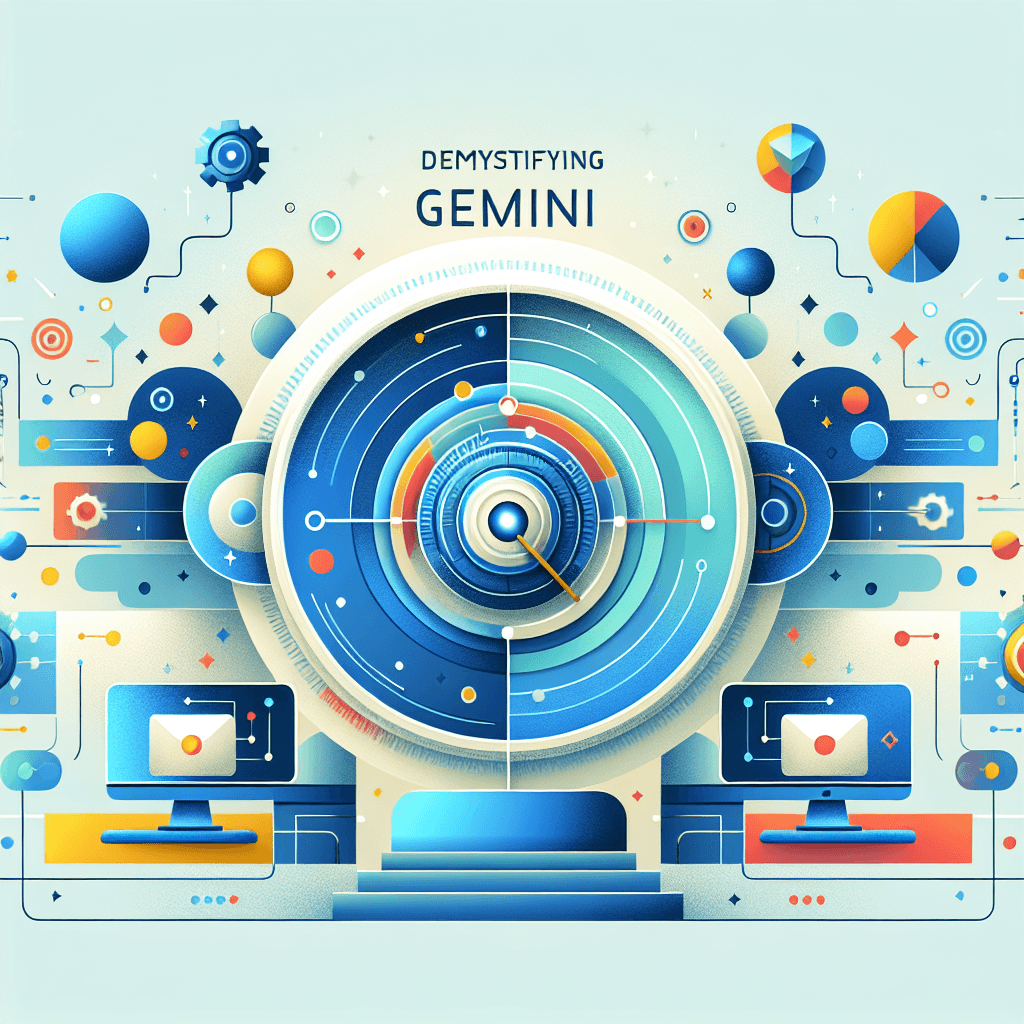 Ilustração representando o conteúdo do artigo Desmistificando o Gemini: Inteligência Artificial no Setor Empresarial