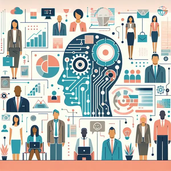 Ilustração representando o conteúdo do artigo Filosofia da IA: 7 Reflexões Práticas para Transformar Empresas e Evitar Armadilhas Éticas