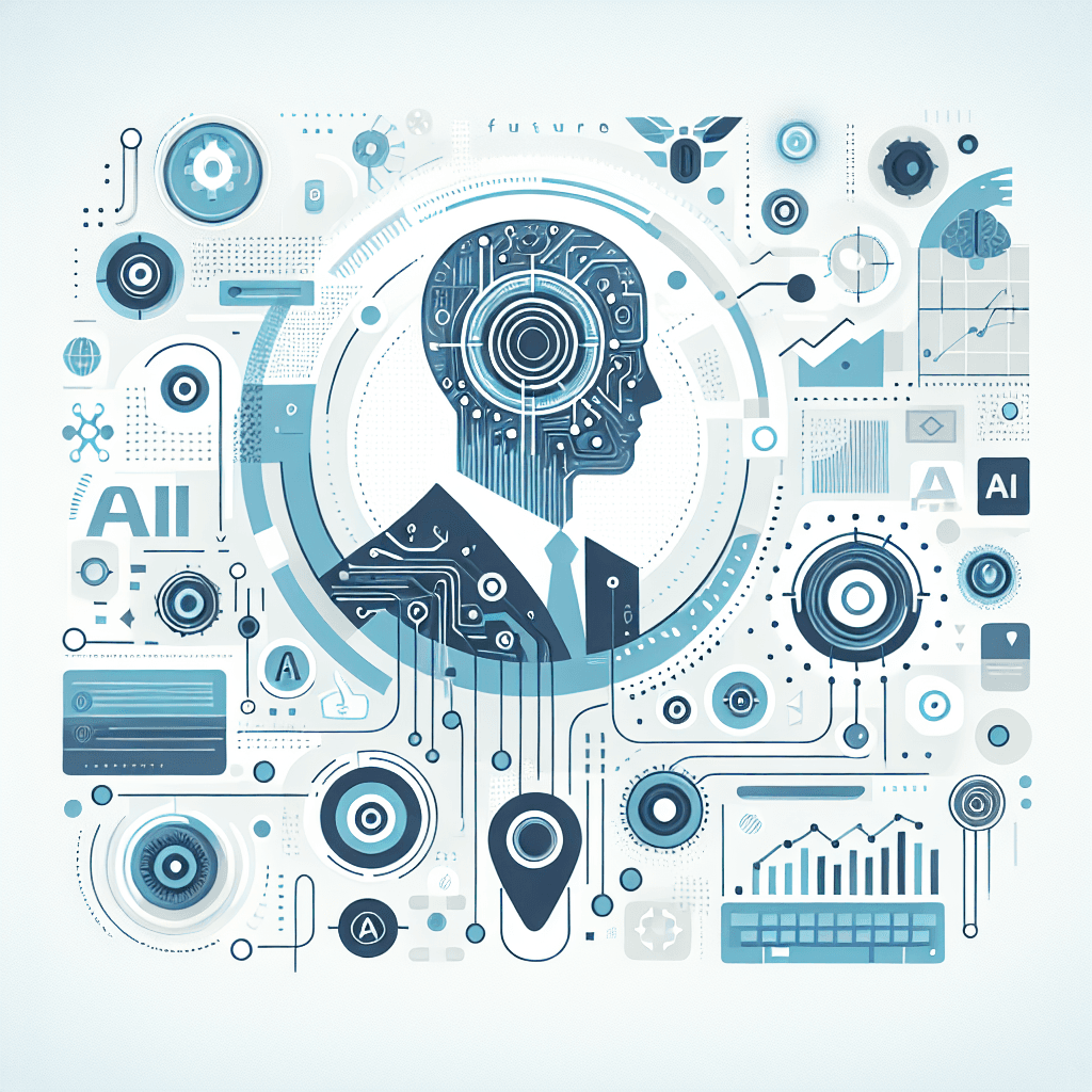 Ilustração representando o conteúdo do artigo Futuro da Inteligência Artificial nas Empresas: 7 Tendências e Como Alavancar Resultados Agora
