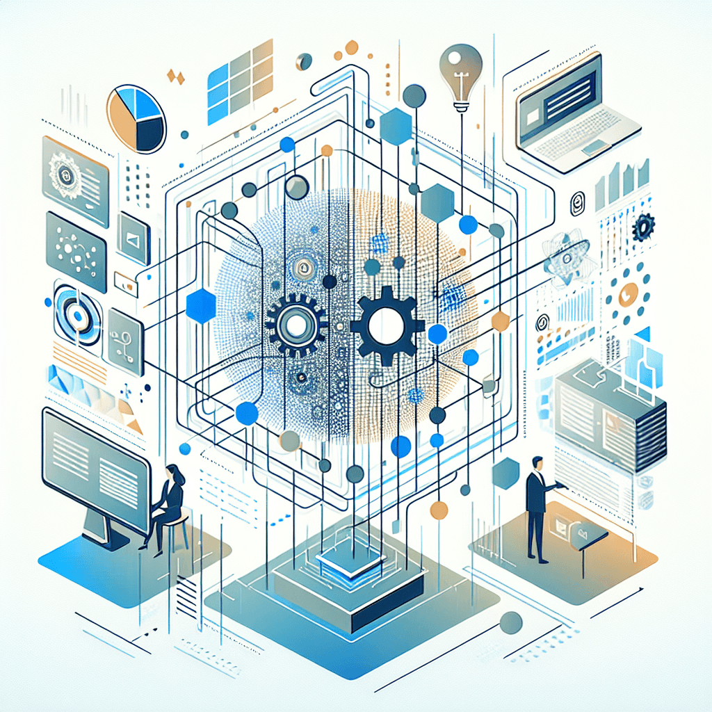 Ilustração representando o conteúdo do artigo Gestão de Negócios com Inteligência Artificial: 7 Estratégias Práticas e Como Evitar Armadilhas