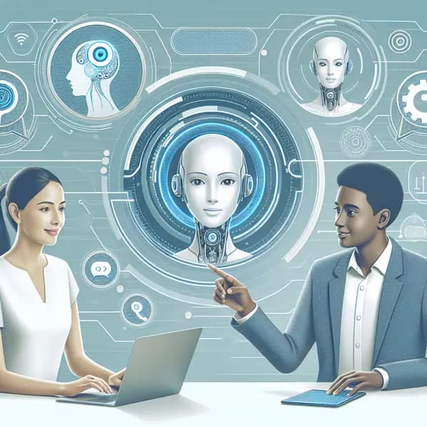 Ilustração representando o conteúdo do artigo IA no Atendimento ao Cliente: 7 Estratégias Para Empresas Turbinarem Resultados Já em 2024