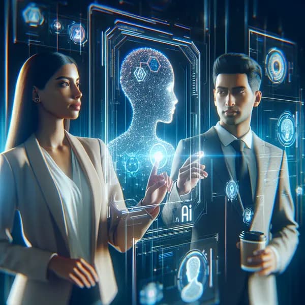 Ilustração representando o conteúdo do artigo IA para Empresas: 7 Aplicações Práticas e Como Implementar com Sucesso em 2024