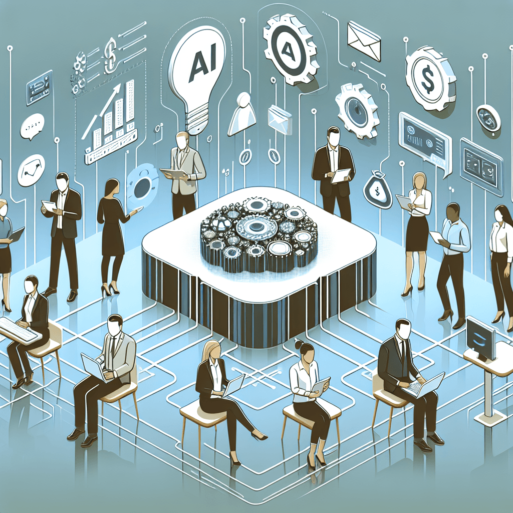 Ilustração representando o conteúdo do artigo IA para Finanças: Descubra 7 Aplicações Poderosas e Como Transformar Seu Negócio