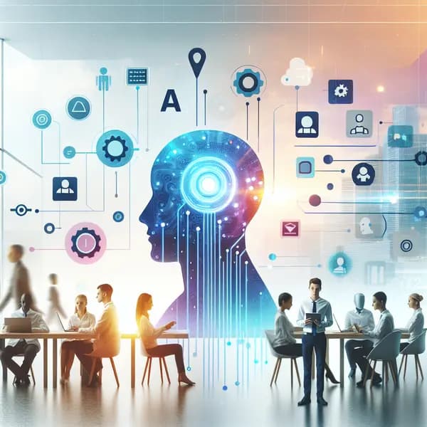 Ilustração representando o conteúdo do artigo IA para Iniciantes: Descubra Como Transformar Sua Empresa com Inteligência Artificial em 2024