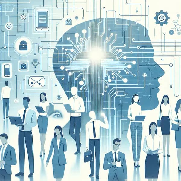 Ilustração representando o conteúdo do artigo IA para Vendas: 7 Aplicações Inovadoras e Como Alavancar Resultados Empresariais