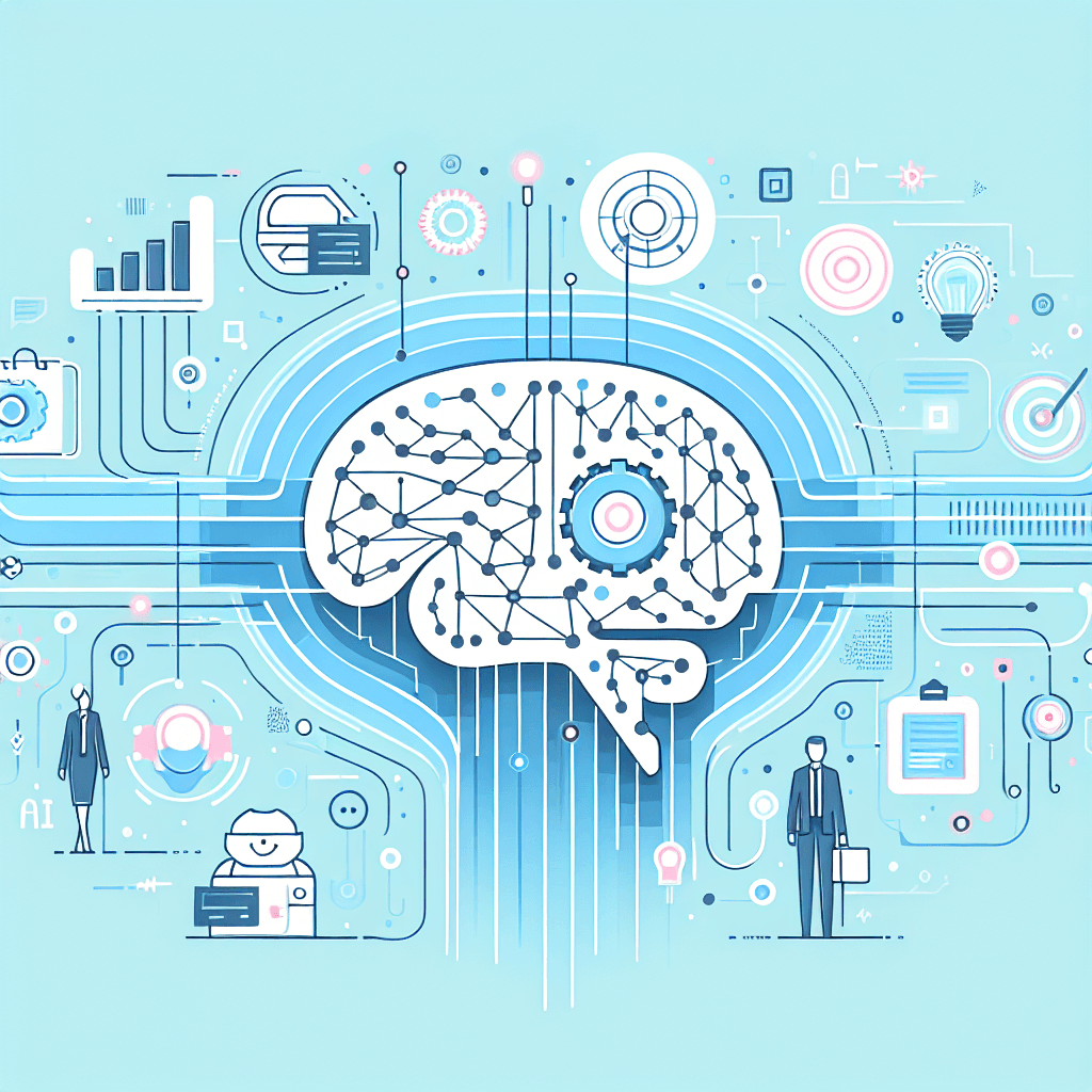 Ilustração representando o conteúdo do artigo Inteligência Artificial no Business: 7 Aplicações Práticas e Como Transformar sua Empresa Hoje