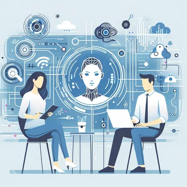 Ilustração representando o conteúdo do artigo Inteligência Artificial nas Empresas: 7 Ferramentas Poderosas para Transformar Grandes Negócios