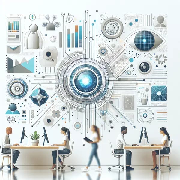 Ilustração representando o conteúdo do artigo Inteligência Artificial nas Empresas: 7 Vantagens Práticas e Como Aplicar com Sucesso