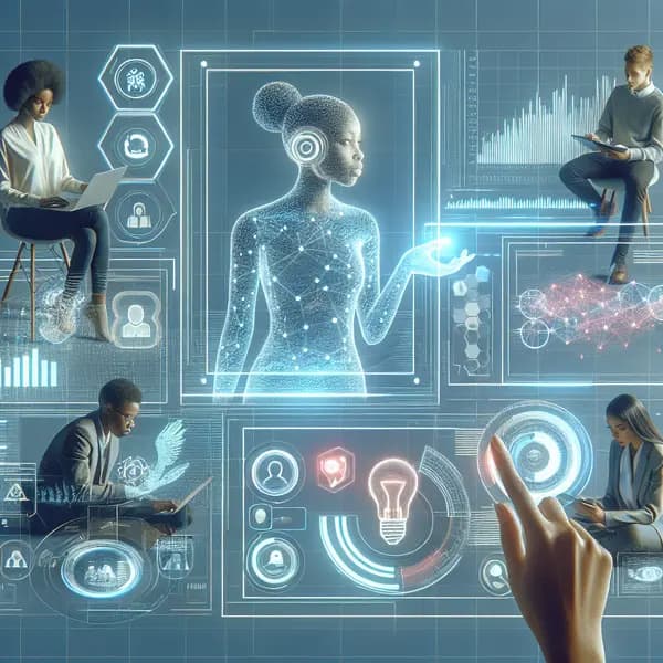 Ilustração representando o conteúdo do artigo Inteligência Artificial nas Finanças: 7 Vantagens Competitivas e Como Aplicar no Seu Negócio