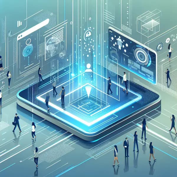 Ilustração representando o conteúdo do artigo Inteligência Artificial para Grandes Empresas: 7 Vantagens Competitivas e Como Aproveitá-las Agora