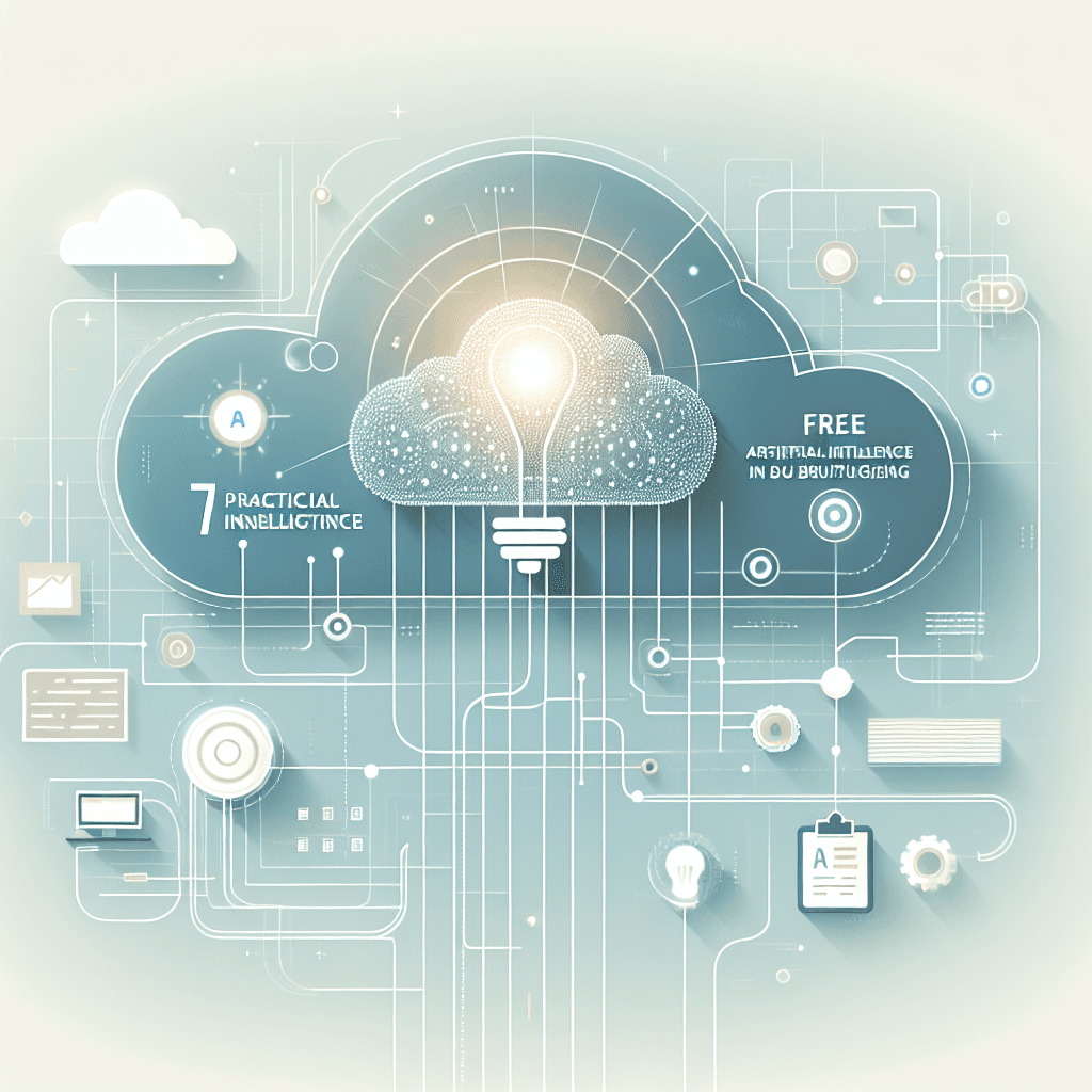 Ilustração representando o conteúdo do artigo Inteligência Artificial Grátis: 7 Formas Práticas de Implantar IA nas Empresas Sem Gastar