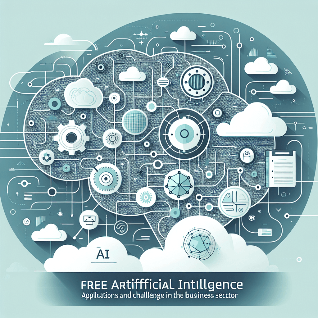 Ilustração representando o conteúdo do artigo Inteligência Artificial Gratuita: Aplicações e Desafios no Setor Empresarial