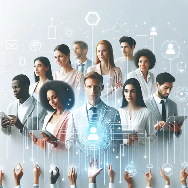 Ilustração representando o conteúdo do artigo Inteligência Artificial no Marketing Digital: 7 Benefícios Surpreendentes e Como Potencializar Seus Resultados