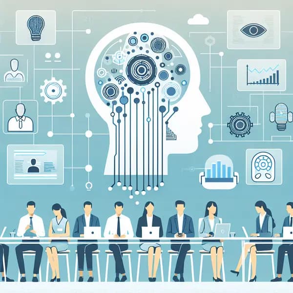 Ilustração representando o conteúdo do artigo Inteligência Artificial no Marketing Digital: 7 Exemplos Práticos e Estratégias Para Empresas Inovadoras