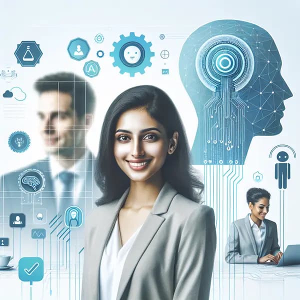 Ilustração representando o conteúdo do artigo Inteligência Artificial no Mundo Corporativo: 7 Benefícios Surpreendentes que Você Precisa Conhecer