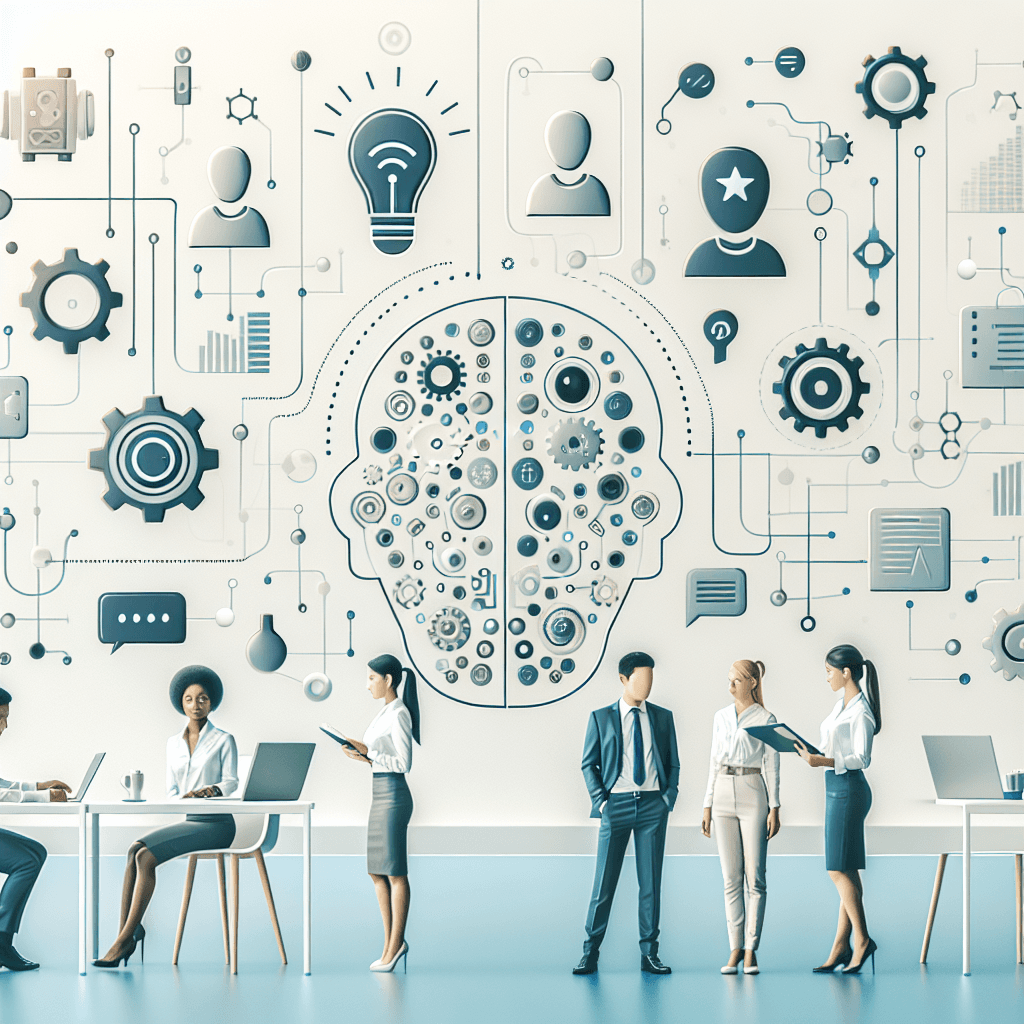 Ilustração representando o conteúdo do artigo Inteligência Artificial nas Empresas: 7 Casos de Uso Comprovados e Como Implementar com Sucesso