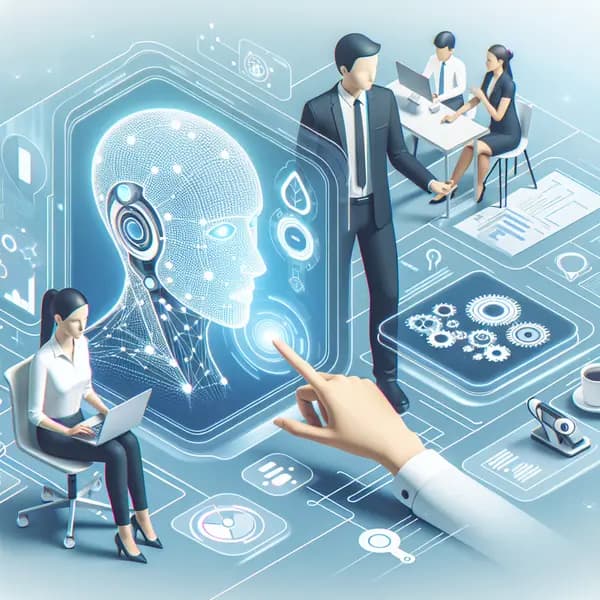 Ilustração representando o conteúdo do artigo Inteligência Artificial no Marketing Digital: 7 Aplicações Eficazes para Empresas Modernas