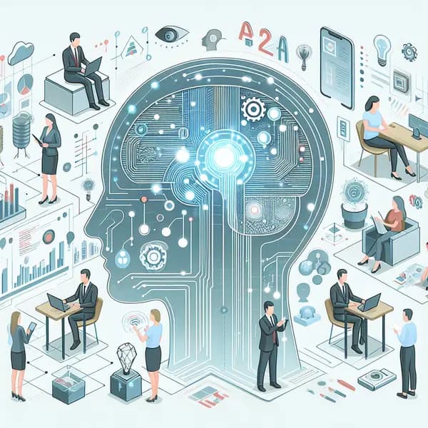 Ilustração representando o conteúdo do artigo Inteligência Artificial no Marketing Digital: 7 Benefícios Surpreendentes e Como Aplicá-la na Sua Empresa