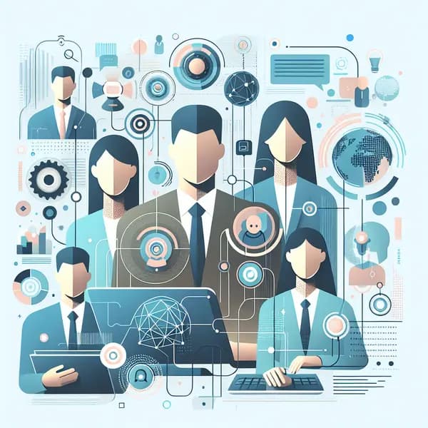 Ilustração representando o conteúdo do artigo Inteligência Artificial no Mundo Empresarial: Descubra Como Implementar e Potencializar Resultados