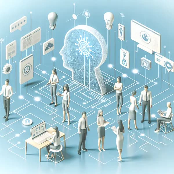 Ilustração representando o conteúdo do artigo Inteligência Artificial no Varejo: 7 Benefícios Concretos e Como Alcançá-los em Seu Negócio