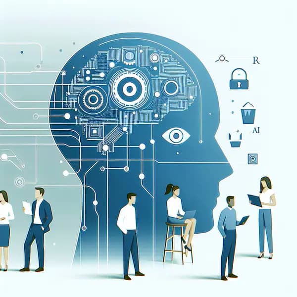 Ilustração representando o conteúdo do artigo Inteligência Artificial para Pequenas Empresas: 7 Ferramentas Essenciais e Como Aproveitá-las Agora