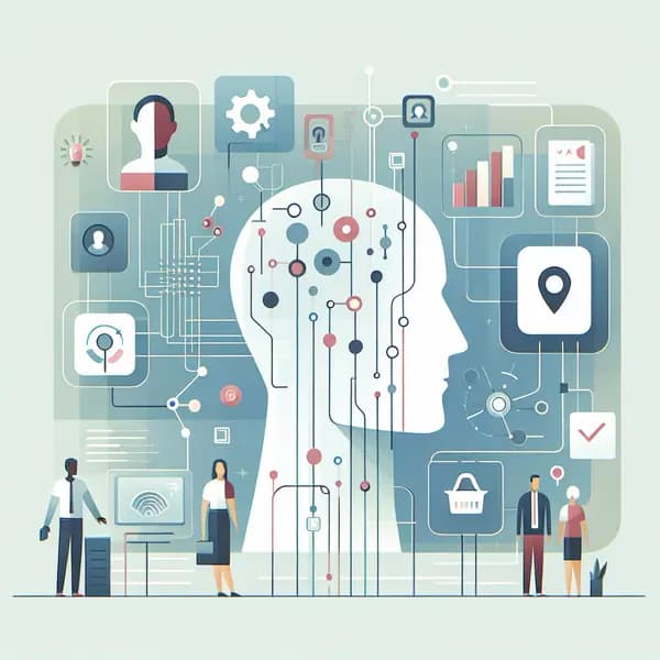 Ilustração representando o conteúdo do artigo Inteligência Artificial para Recursos Humanos: 7 Aplicações Práticas e Como Usar no Seu Negócio