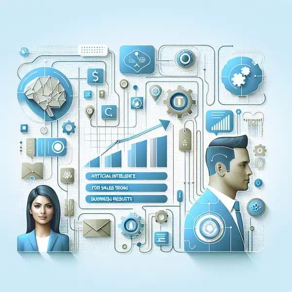 Ilustração representando o conteúdo do artigo Inteligência Artificial para Vendas: 7 Estratégias Práticas para Impulsionar Resultados Empresariais