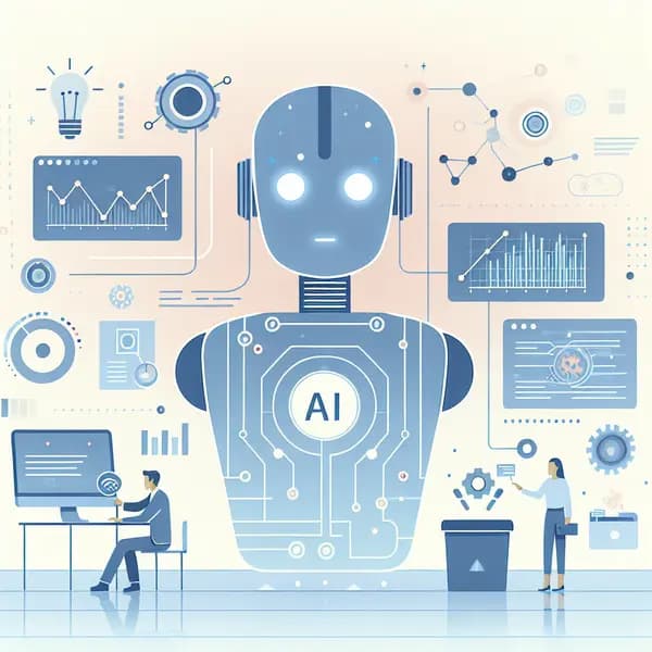 Ilustração representando o conteúdo do artigo Inteligência Artificial para Pequenas Empresas: 7 Passos para Aumentar Produtividade e Faturamento