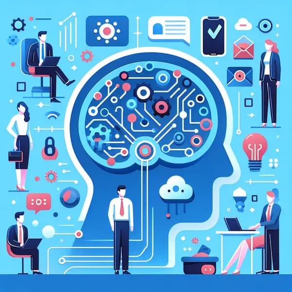 Ilustração representando o conteúdo do artigo Inteligência Artificial para Pequenas Empresas: 7 Aplicações Estratégicas e Como Implementar sem Erros