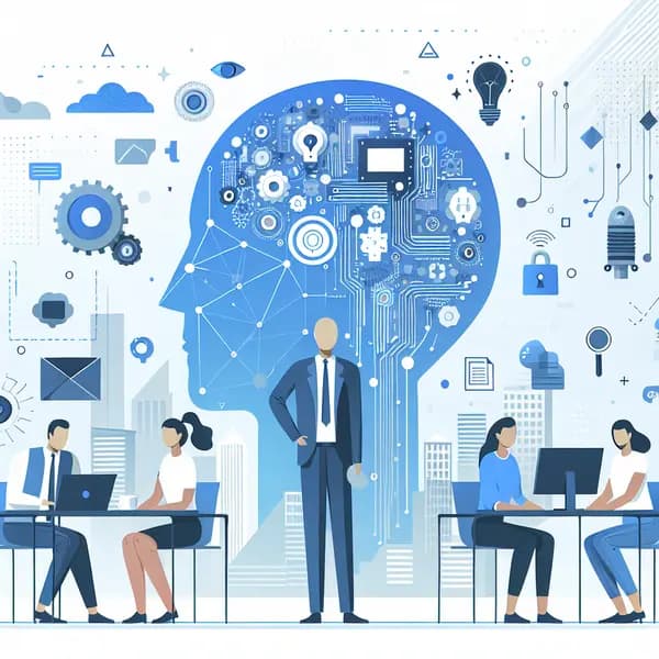 Ilustração representando o conteúdo do artigo Inteligência Artificial para Pequenas Empresas: 7 Vantagens Surpreendentes e Como Aplicar