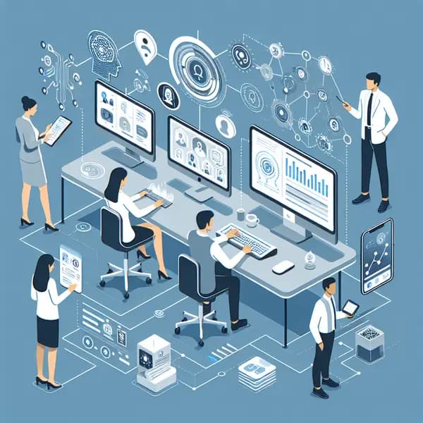 Ilustração representando o conteúdo do artigo Inteligência Artificial em Recursos Humanos: 7 Benefícios Essenciais para Transformar sua Empresa Agora