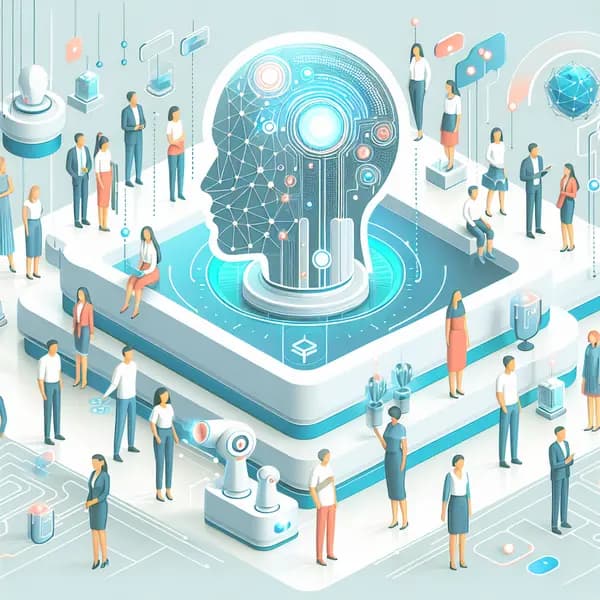 Ilustração representando o conteúdo do artigo Inteligência Artificial para RH: 7 Vantagens, Exemplos Reais e Como Começar Agora