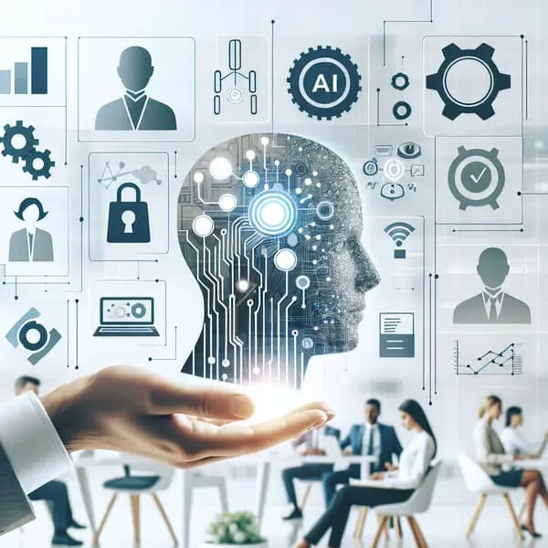 Ilustração representando o conteúdo do artigo Descubra Como a Inteligência Artificial Revoluciona a Segurança Cibernética nas Empresas: 7 Aplicações Vitais