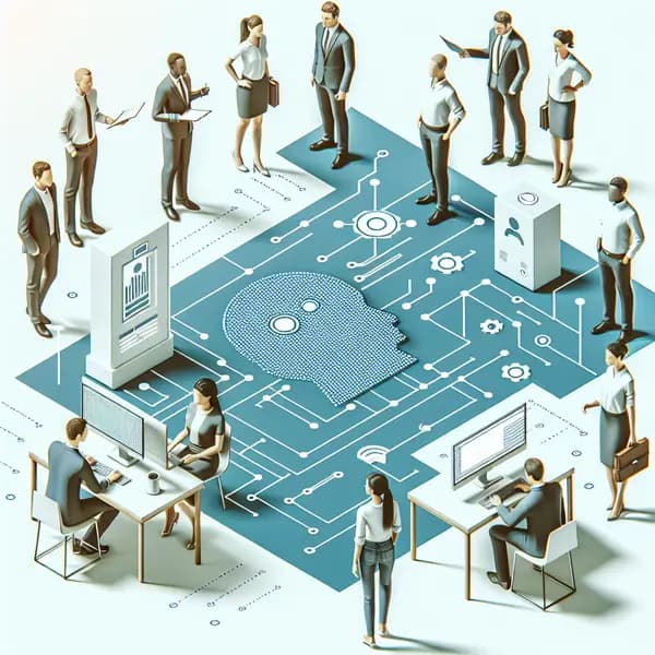 Ilustração representando o conteúdo do artigo Como a Inteligência Artificial Revoluciona o Suporte Técnico: 7 Benefícios Imediatos para Empresas