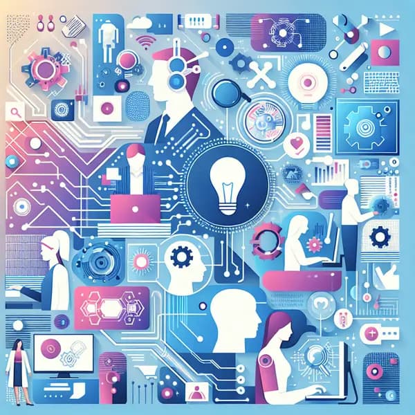 Ilustração representando o conteúdo do artigo Inteligência Artificial no Suporte Técnico: 7 Benefícios Ocultos, Exemplos e Como Implementar Agora