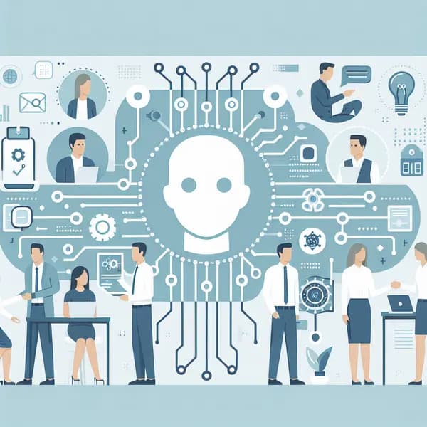 Ilustração representando o conteúdo do artigo Inteligência Artificial no Suporte Técnico: 7 Estratégias Práticas para Reduzir Custos e Aumentar a Satisfação