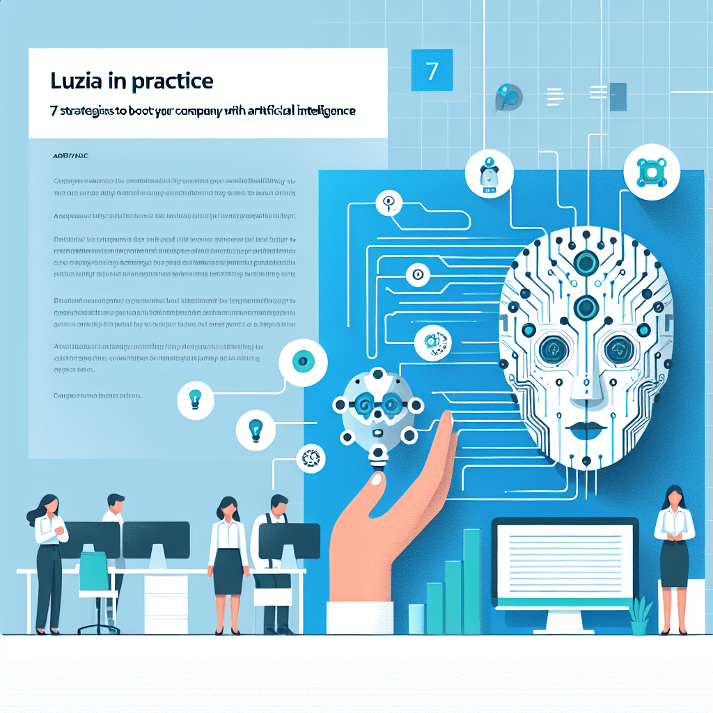 Ilustração representando o conteúdo do artigo LuzIA na Prática: 7 Estratégias para Impulsionar sua Empresa com Inteligência Artificial
