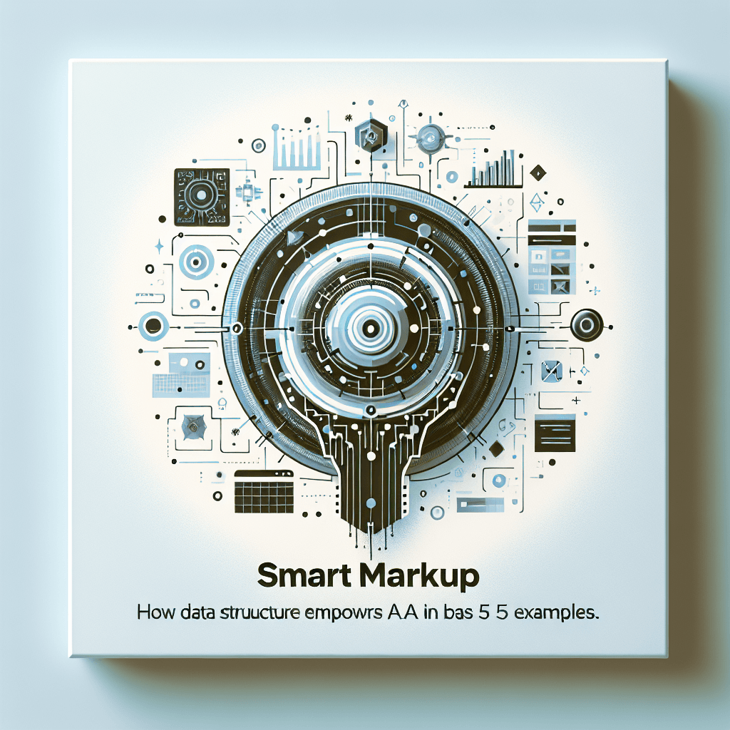 Ilustração representando o conteúdo do artigo Markup Inteligente: Como a Estrutura de Dados Potencializa a IA nas Empresas (E 5 Exemplos Reais)