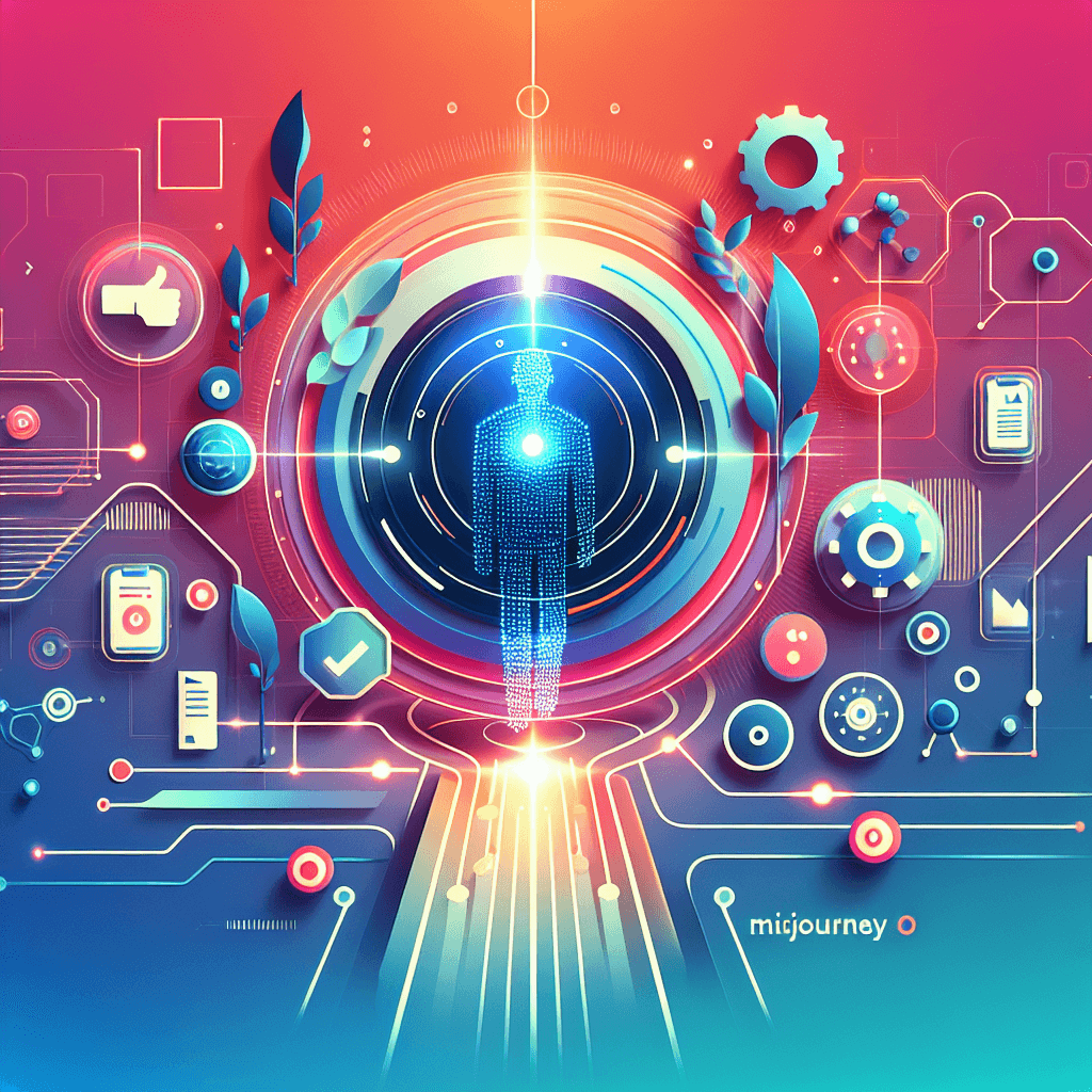 Ilustração representando o conteúdo do artigo Maximizando a eficiência empresarial com Midjourney