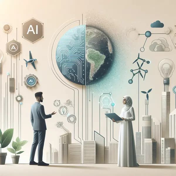 Ilustração representando o conteúdo do artigo Monitoramento Ambiental com IA: 7 Estratégias Reais para Reduzir Custos e Aumentar a Eficácia