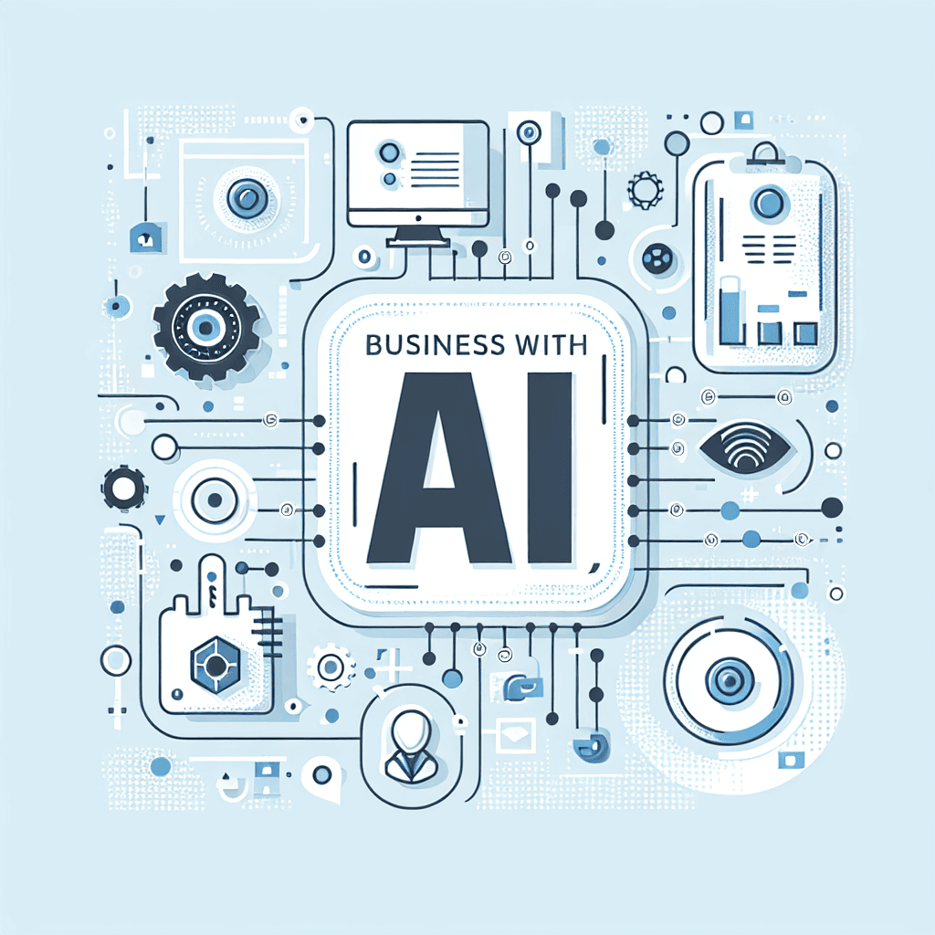 Ilustração representando o conteúdo do artigo Negócios com IA