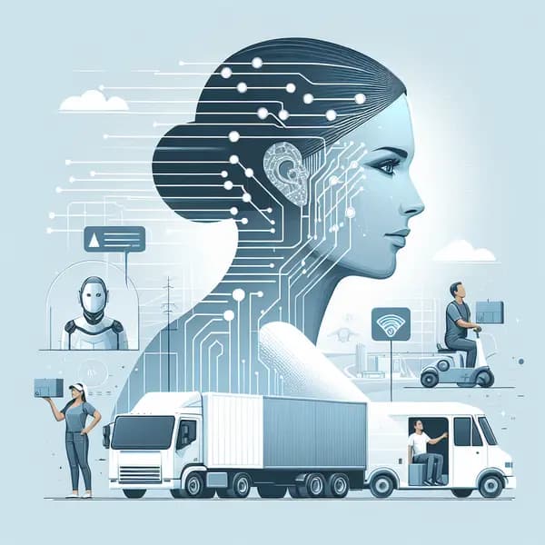 Ilustração representando o conteúdo do artigo Otimize Rotas com IA: 7 Passos para Reduzir Custos e Elevar a Eficiência Logística